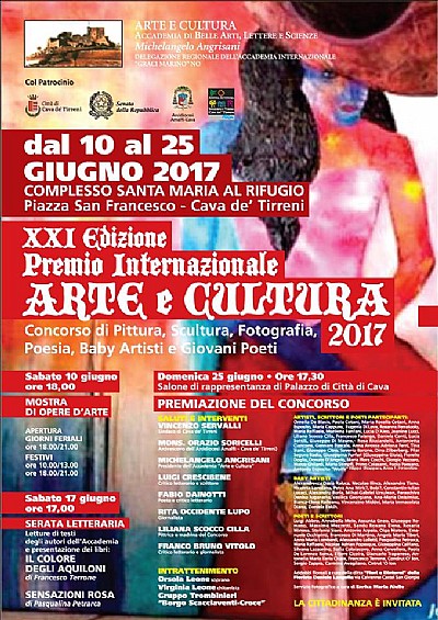 XXI edizione premio internazionale arte e cultura 2017
