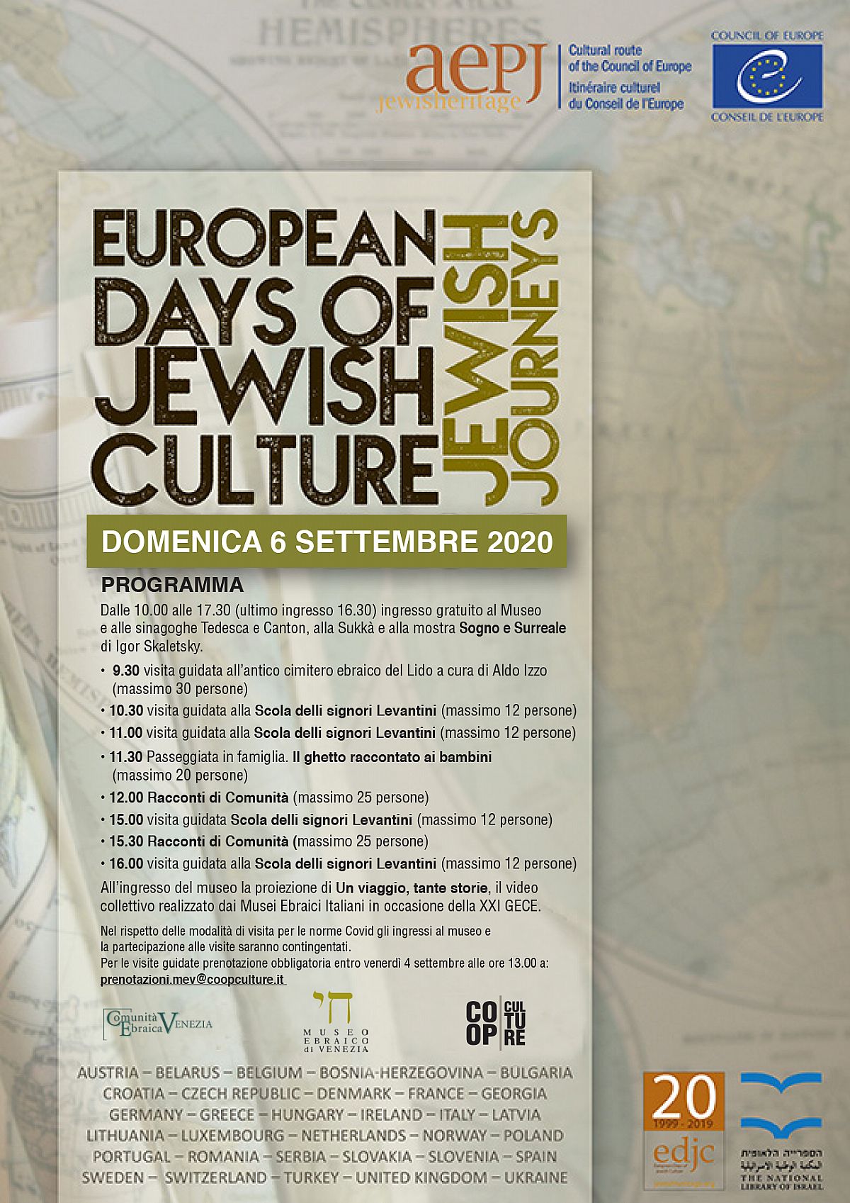 Giornata Europea della Cultura Ebraica 2020