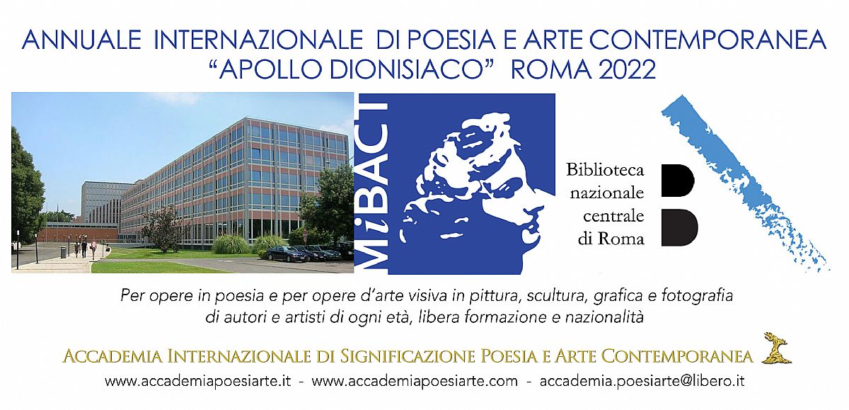 L#8217;Annuale Internazionale Apollo dionisiaco invita poeti e artisti alla Biblioteca Nazionale Centrale di Roma