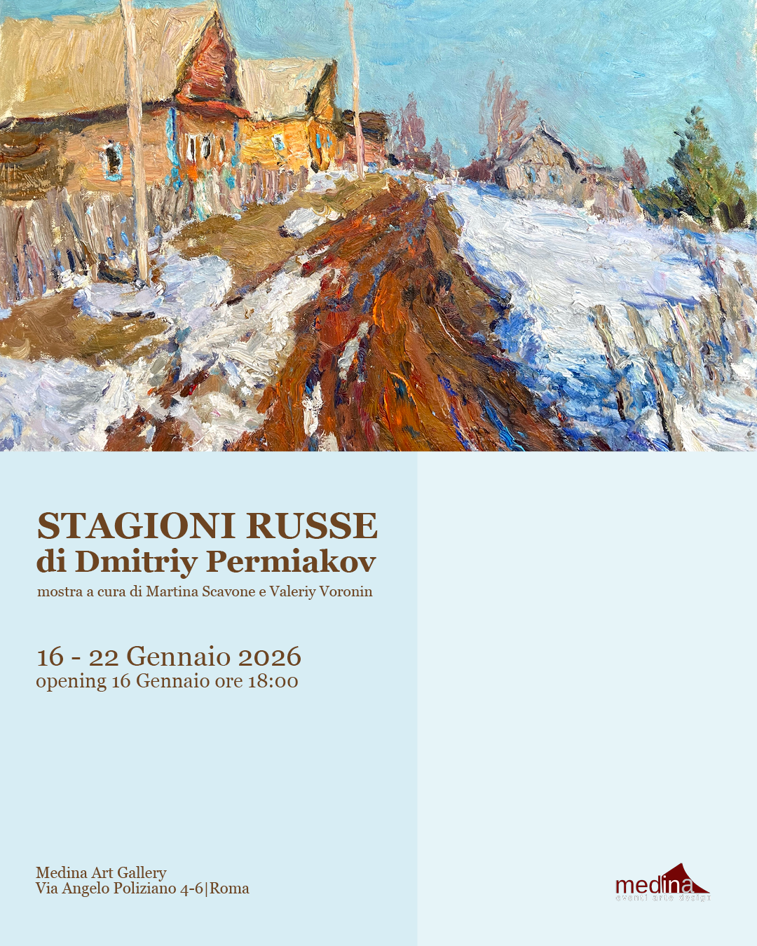 Mostra personale Stagioni Russe di Dmitriy Permiakov