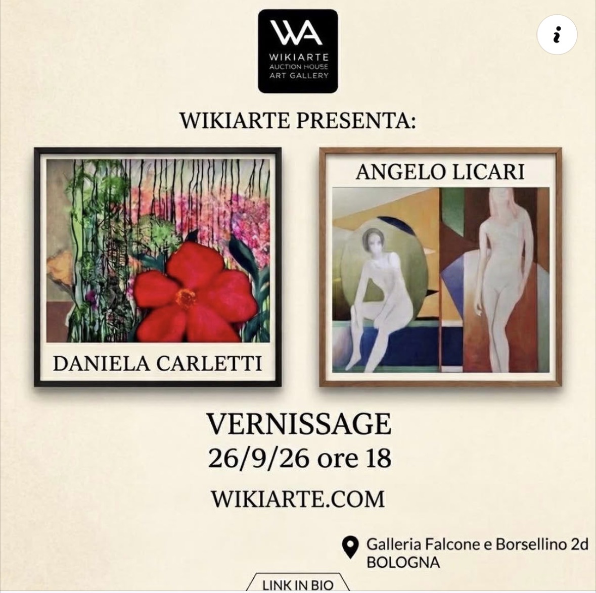 Rassegne personali di Daniela Carletti e Angelo Licari